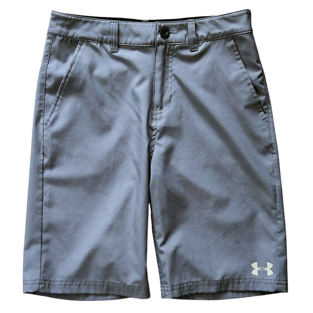 Under Armour Amphibious Quick-Dry Pitch Gray Shorts Boy's 14